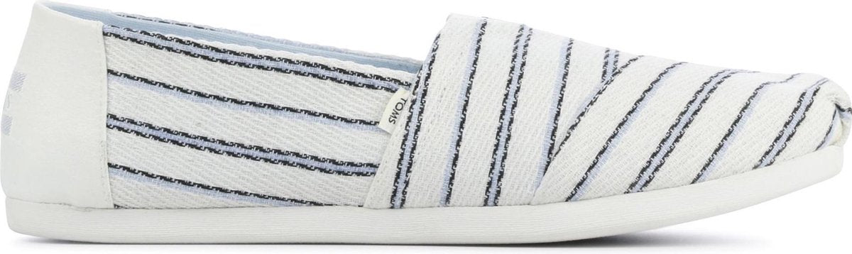Toms Vrouwen Textiel Espadrilles / Damesschoenen  -   Alpargata stripe - Wit - maat 39
