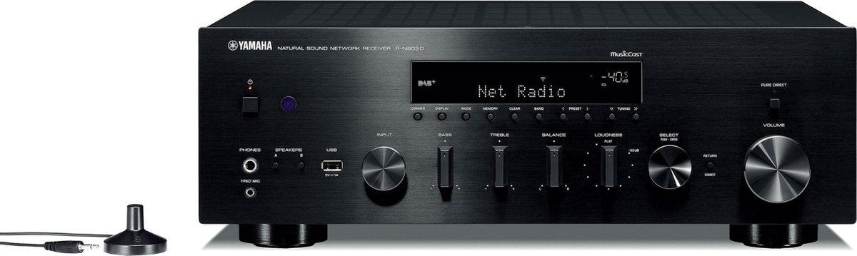 Yamaha R-N803D 100W 2.0kanalen Stereo Zwart AV receiver