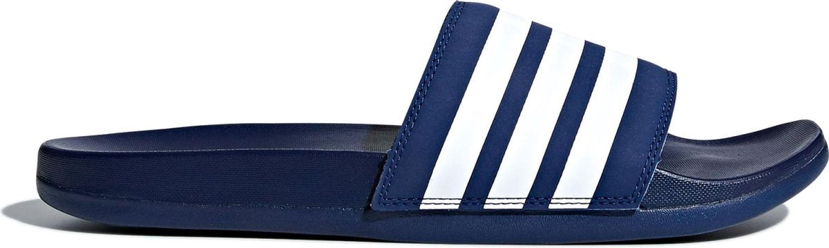 adidas Slippers - Maat 38 - Unisex - donker blauw/wit