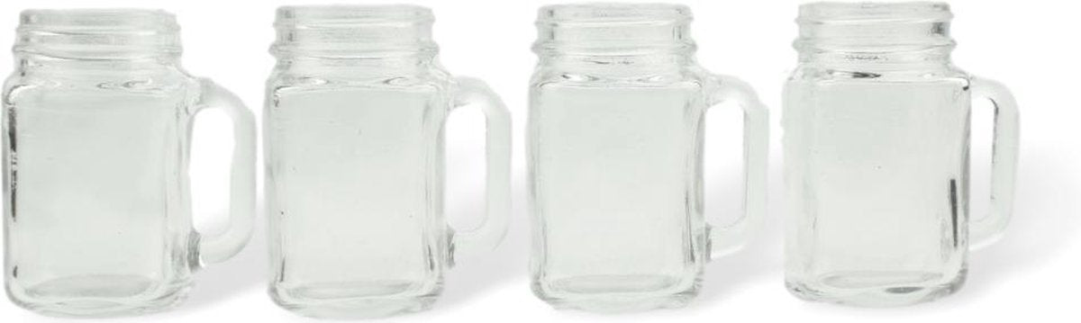 Orange85 Mason jar shotglaasjes 4 stuks