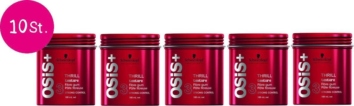 10x Schwarzkopf Osis Thrill Fibre Gum 100ml