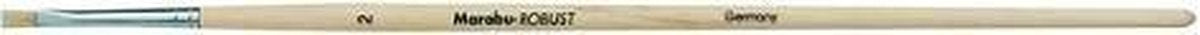 Penseel Robust witte platte borstel - Taille 2