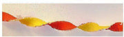 Crepe slinger rood / geel 30 meter