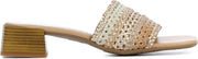 Mace Vrouwen Leren  Slippers / Damesschoenen M1076 - Goud - Maat 39