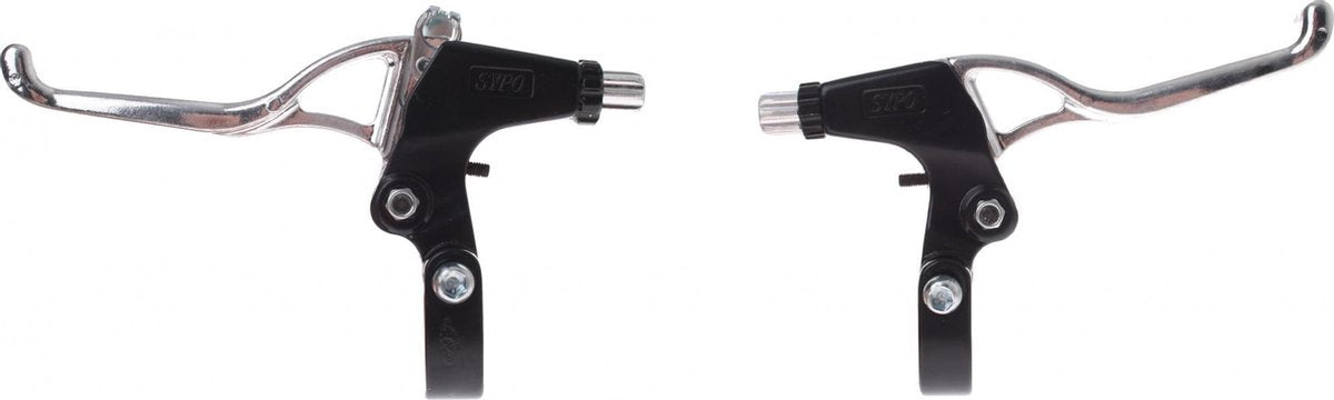 M-wave Remgrepen Set V-brake/cantilever 3-vinger Zwart/zilver