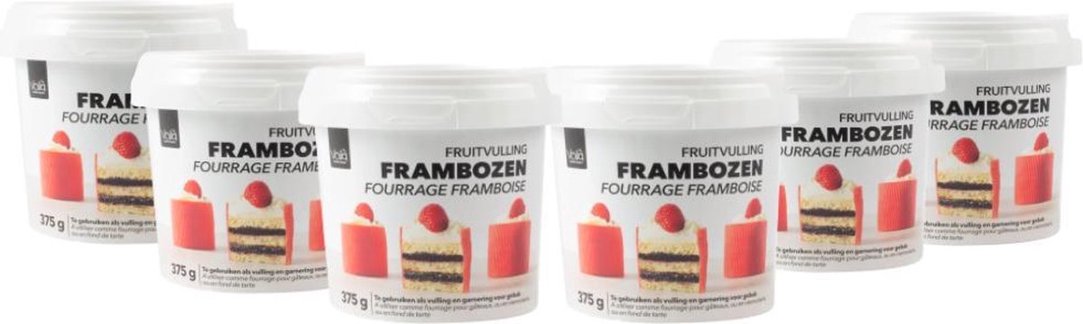 Voila Fruitvulling Framboos Voordeelverpakking | 6x 375 gram (2