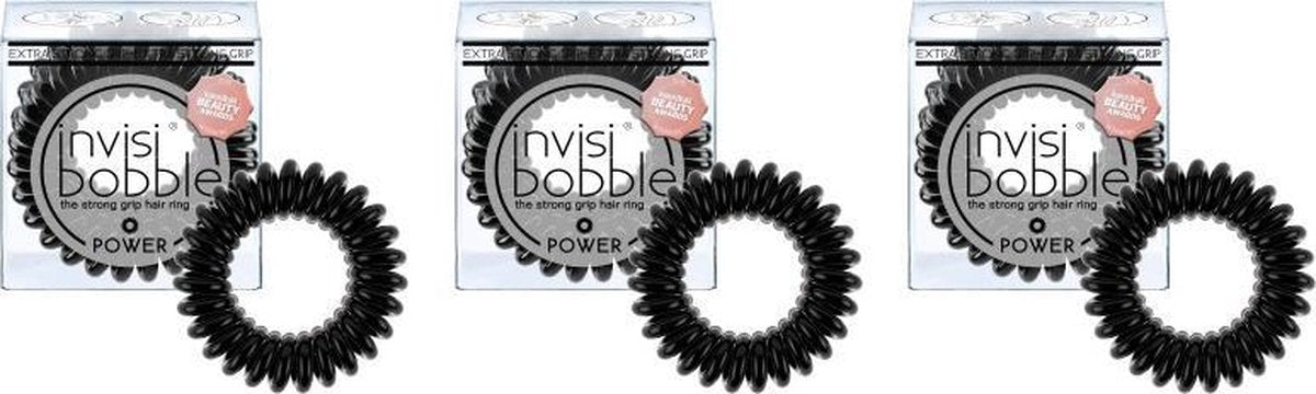 invisibobble POWER True Black - 9 stuks