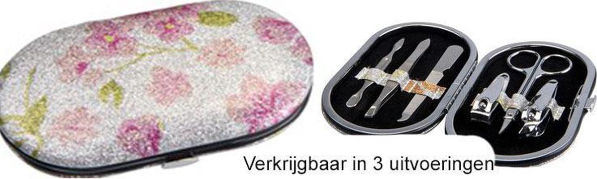 Rojafit - Budget - Manicureset - 7 delig - Glitter - Rose
