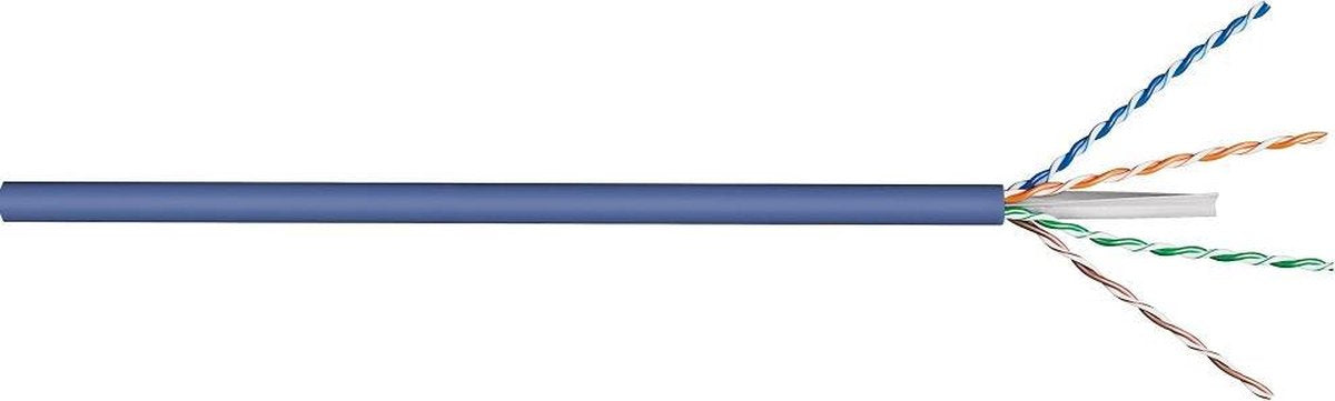 CAT6A Netwerkkabel - Zonder connector - blauw - 305 m