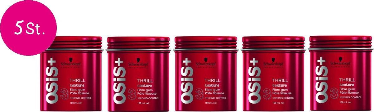 5x Schwarzkopf Osis Thrill Fibre Gum 100ml