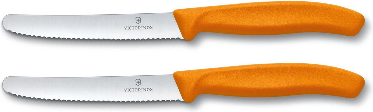 Victorinox Tomatenmes Broodmes Kaasmes Mes Oranje 2 Stuks