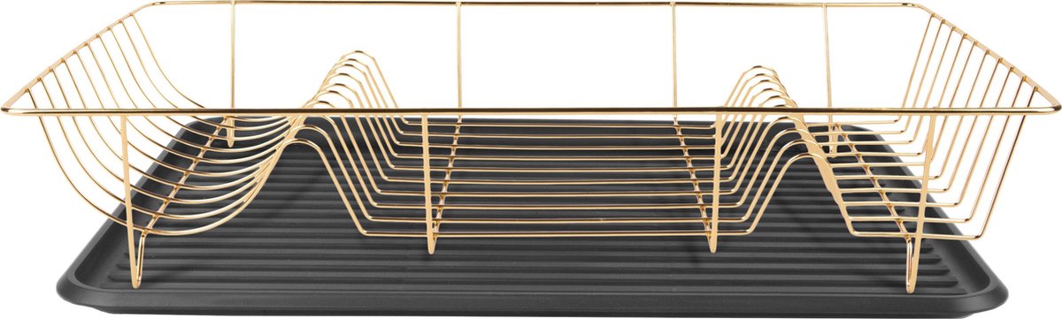 Present Time Afdruiprek Linea 49 X 32 Cm Staal Goud 2-delig