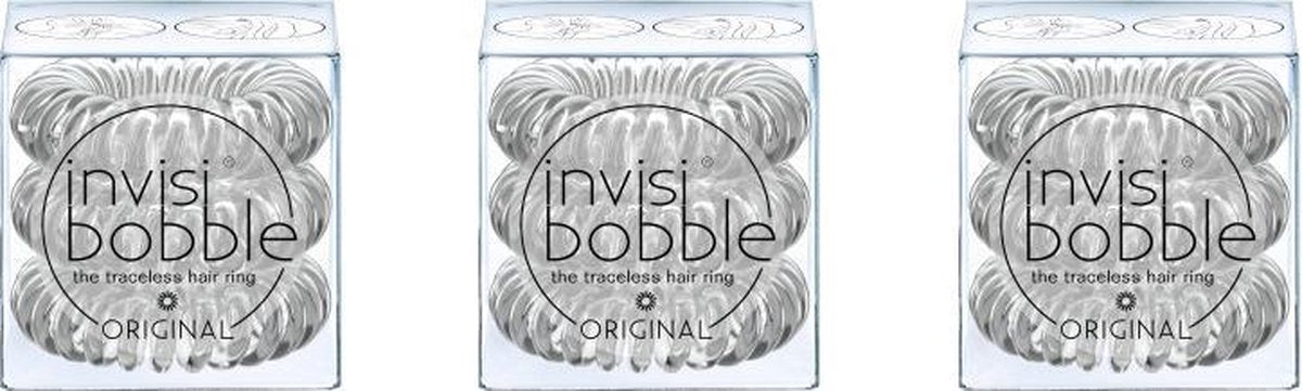 invisibobble ORIGINAL Crystal Clear - 9 stuks