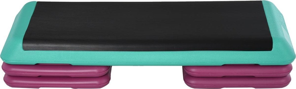FitGoodz - Fitness Step - Aerobic Step Bankje - Antislip Oppervlak - Stepper - Verstelbaar In 4 Hoogtes