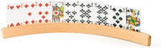 Luxe houten speelkaartenhouder Groot 51 cm
