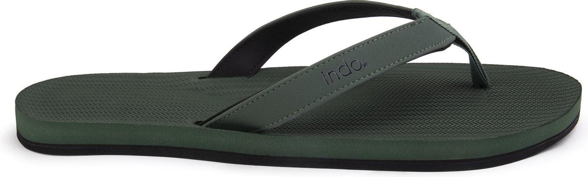 Indosole Flip Flops Essential Heren Slippers - Groen - Maat 47/48