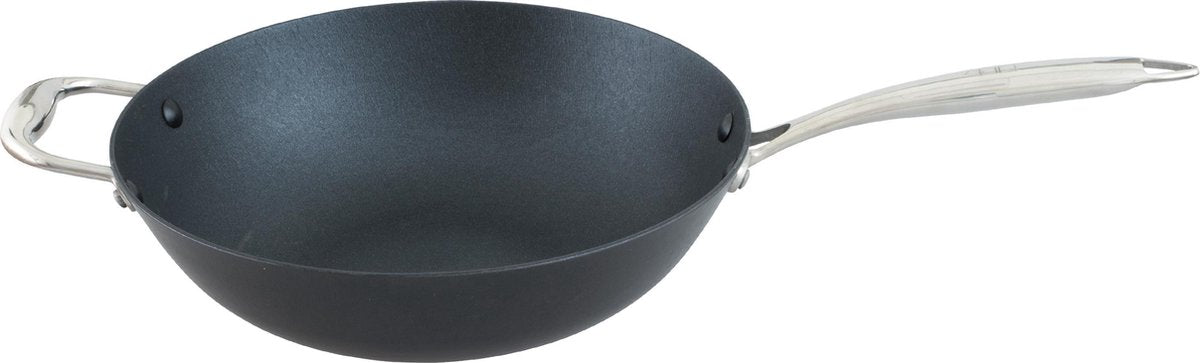 Point-Virgule Pan-à-moi Wokpan - Gietijzer - Excalibur coating - Ø 30cm