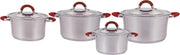 Edënbërg Classic Line - Luxe Pannenset - RVS - 8 delig - Sandwichbodem