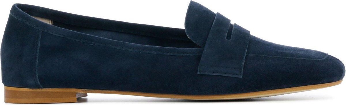 Mace Vrouwen Suède Instapschoenen / Damesschoenen / Instapper Gea m - Blauw - Maat  38