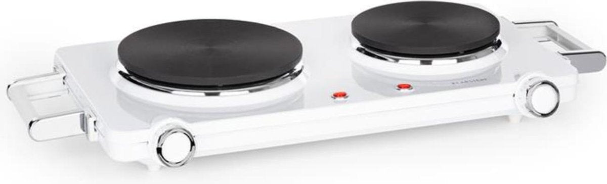 Cookorama dubbele kookplaat 1900-2250 W 150/180 Ø 5 standen zwart