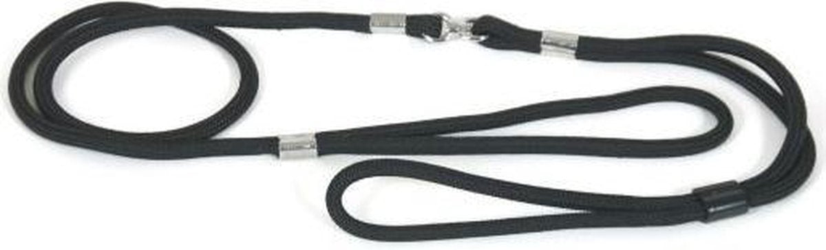 Martin sellier showlijn voor hond nylon zwart 7 mmx120 cm