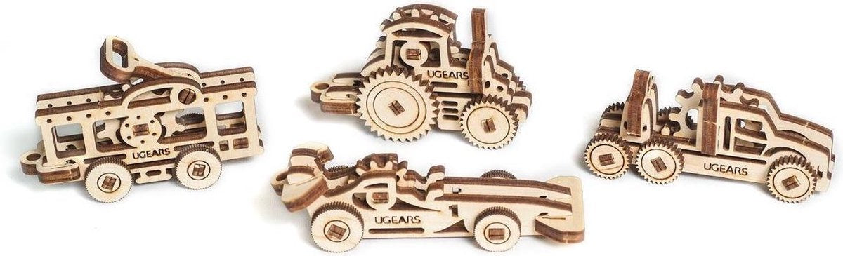 Ugears Houten Modelbouw - Fidgets voertuigen