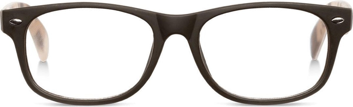 Looplabb Catch 22 leesbril  +2.50 - bruin en groen camouflage