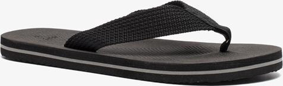 Heren teenslippers zwart - Zwart - Maat 43