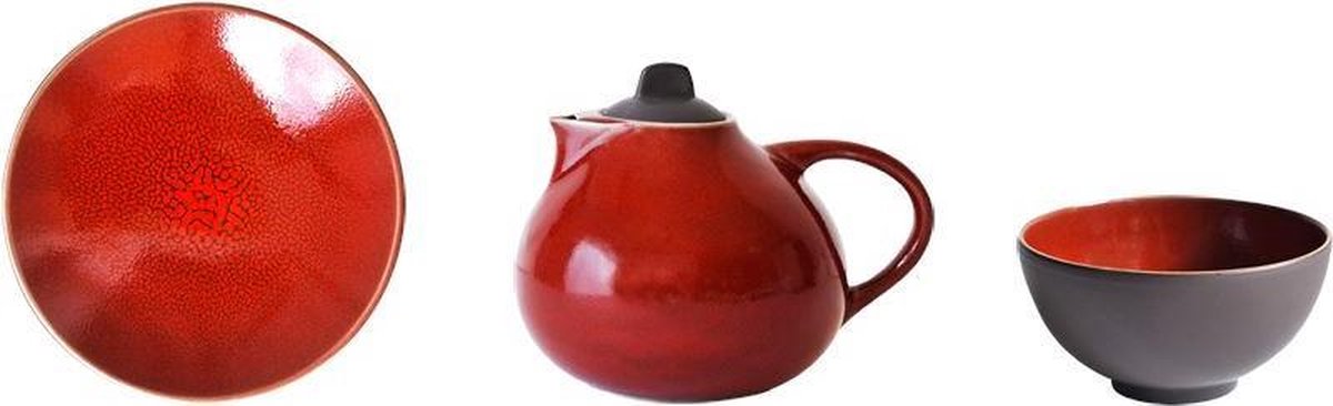 Jars Tourron cerise ontbijtkop + schotel