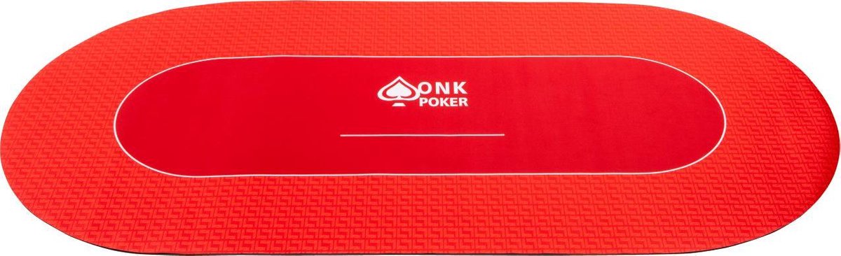 Rubber pokermat rood