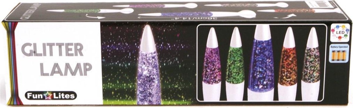 Fun Lites Glitterlamp 35 cm