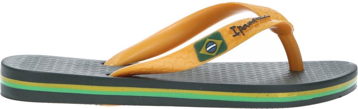 Ipanema Classic Brasil Kids Slippers - Green/Yellow - Maat 33/34