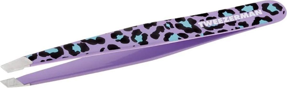 Tweezerman Slant Tweezer Pincet Leopard