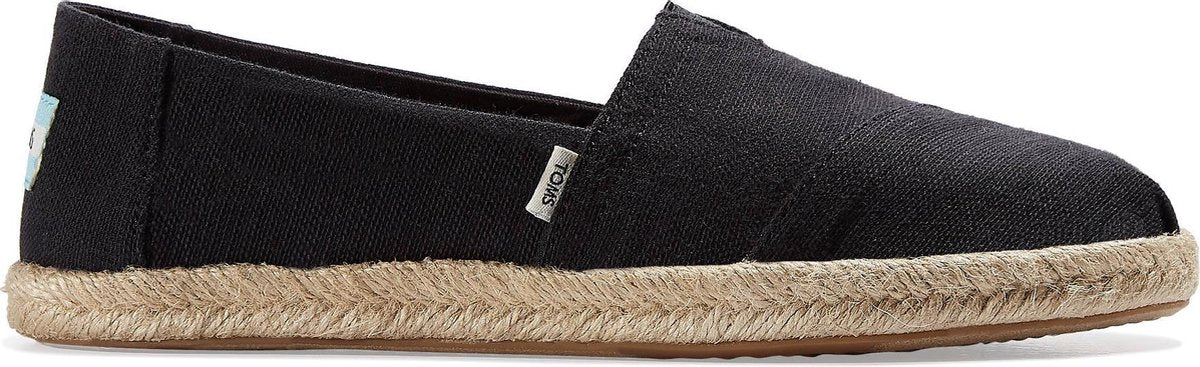 TOMS Alpargata Rope Heren Espadrilles - Black - Maat 40.5