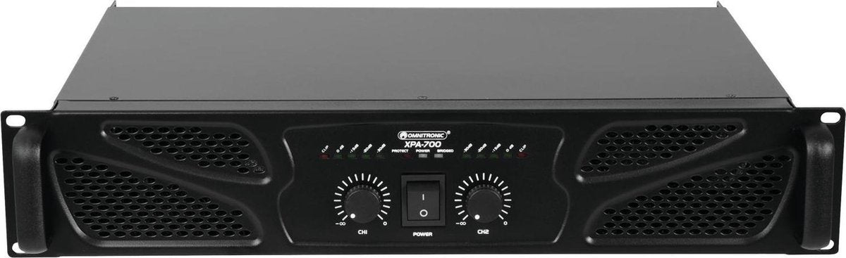 Omnitronic Xpa-700 Pa-Versterker Rms Vermogen Per Kanaal Op 4 ?: 350 W