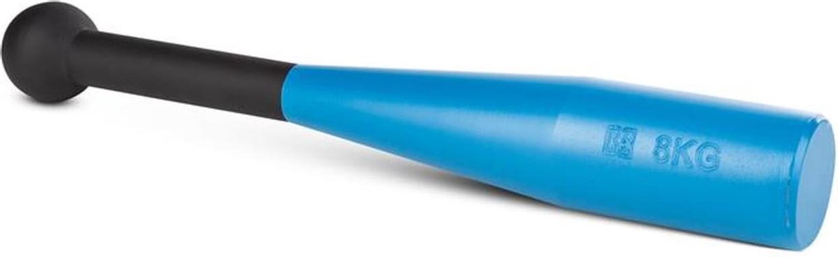 Bludgeon Clubbell honkbalknuppel zwart/blauw staal 2 kg