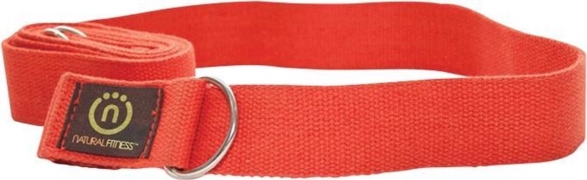 Natural fitness Yoga Sling Strap (hennep) - rood