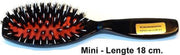 Rojafit Echt Haren Mini Haarborstel versterkt met nylonfiber pennen voor normaal en stevig haar 18 cm.