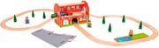 BIGJIGS Treinbaan Speelkoffer Station 40-delig - Hout