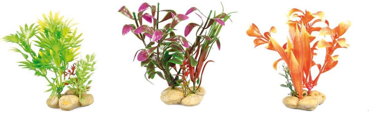 Aquarium plant met Stenen - +/- 5 x 10 cm