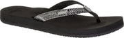 Reef Star Cushion Sassy Dames Slippers - Black/Silver - Maat 35