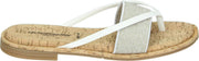 Rapisardi BRITA - Volwassenen Dames slippers - Kleur: Wit/beige - Maat: 41