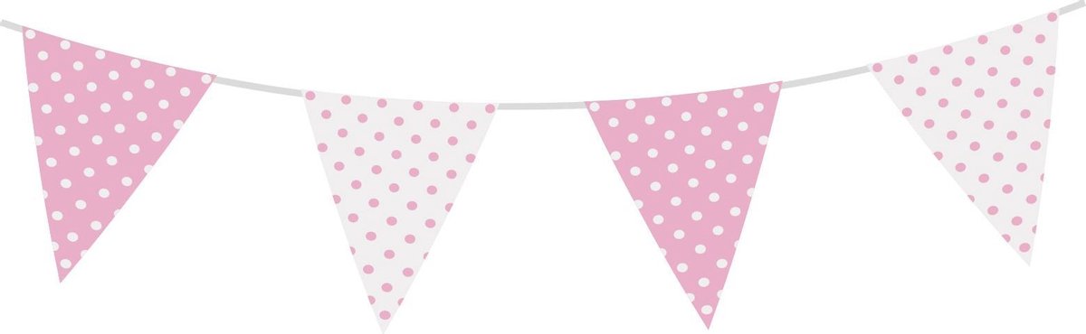 Vlaggenlijn licht roze