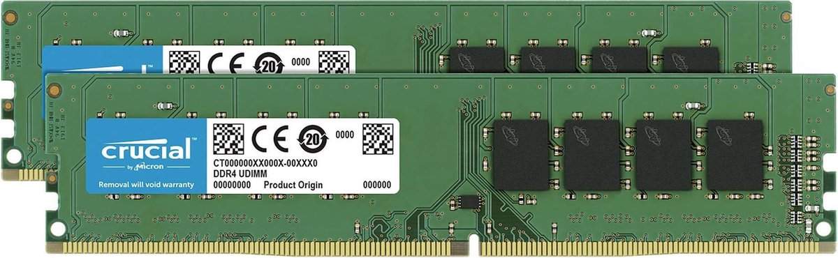 Crucial 16GB Kit DDR4 2666 MT/s 8GBx2 DIMM 288pin