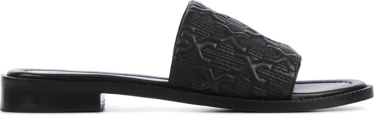 Bronx Vrouwen Leren  Slippers / Damesschoenen 84902-de - Zwart - Maat 36
