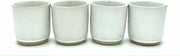 Koffiekopjes - koffiemok - koffiebeker - set van 4 kopjes - 150ML - keramiek - hip en trendy - kado voor hem & haar - wit