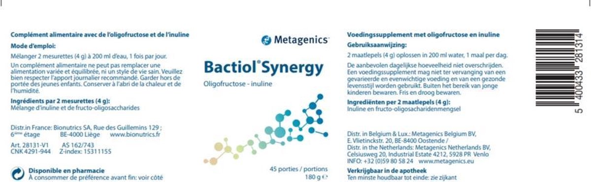 Metagenics Probactiol Synergy - 180 gram