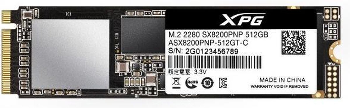 XPG SX8200 Pro internal solid state drive M.2 512 GB PCI Express 3.0 3D TLC NVMe