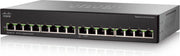 Cisco Small Business SG110-16 Unmanaged L2 Gigabit Ethernet (10/100/1000) 1U Zwart