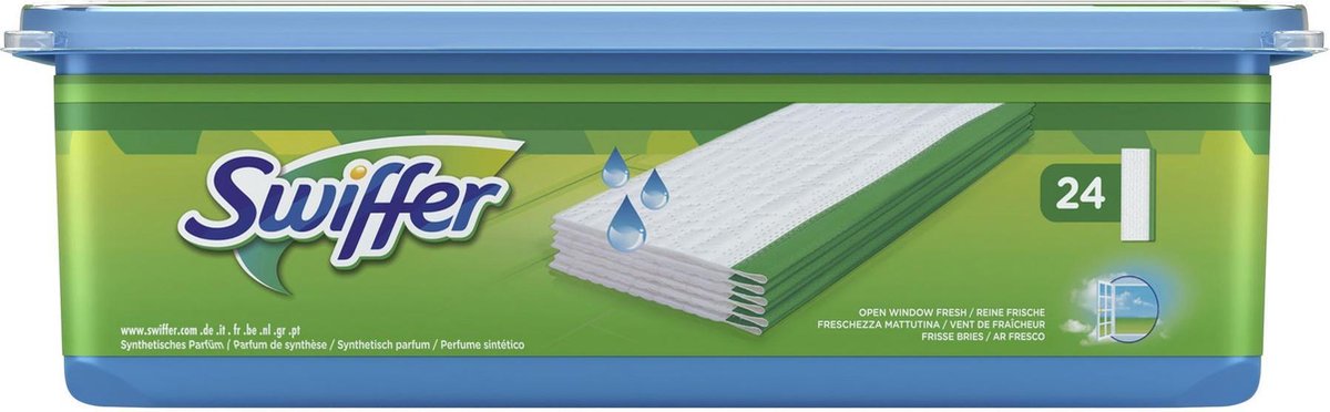 Swiffer vochtige doekjes Pure Fresh Navulling - 24 stuks